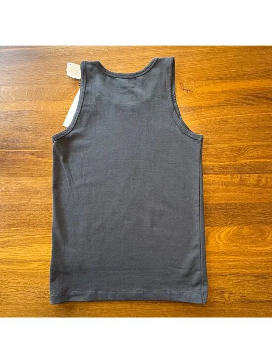 MOLO Jayden Tank Top Boys 9-10 134/140 Charcoal Gray Organic Cotton NWT NEW - Picture 2 of 5